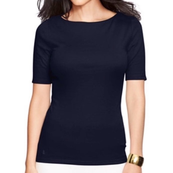 Women's Navy Top - Picture 1 of 3